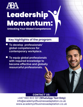 Leadership Momentum: Unlocking Your Global Competences
